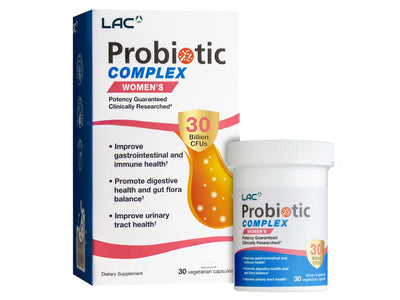 LAC Probiotic Women's Probiotic Complex 30 Billion CFU - with Cranberry