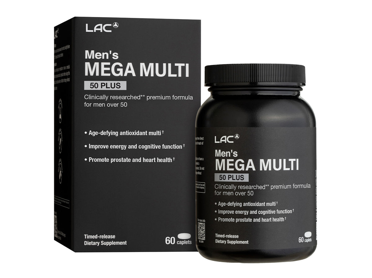 LAC Men's Mega Multi 50 Plus (60 caplets)