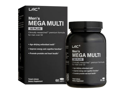LAC Men's Mega Multi 50 Plus (60 caplets)