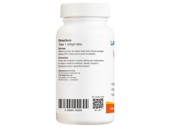 LAC Vitamin D3 1000 IU - 180 Softgels