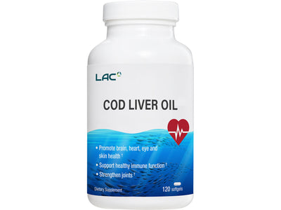 LAC Cod Liver Oil | น้ำมันตับปลา | เสริมโภชนาการโอเมก้า + วิตามินจากธรรมชาติ | ทานง่าย