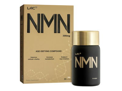 LAC Anti-Ageing NMN 300mg - Ultimate NAD+ Booster (30 softgels)