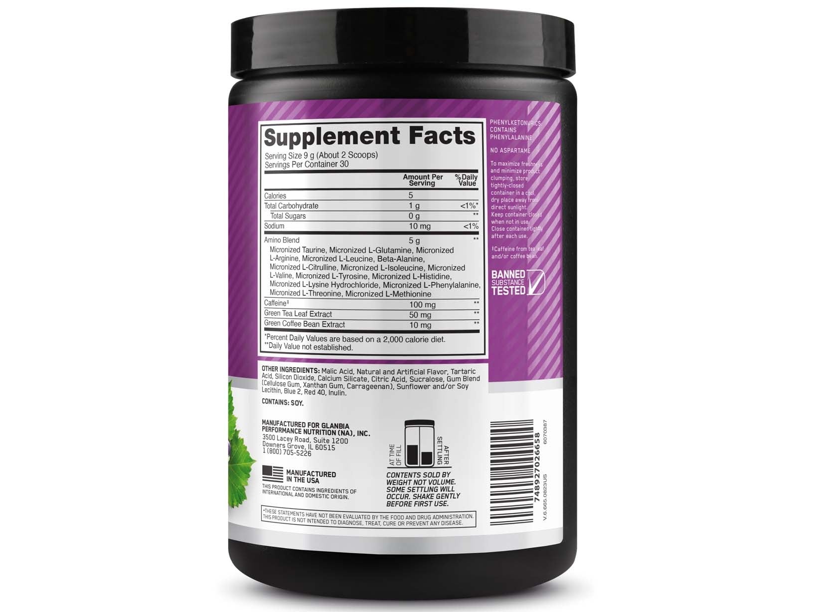 Optimum Nutrition Essential Amino Energy Concord Grape