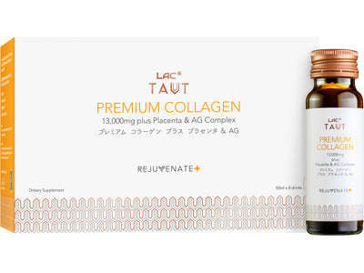 LAC Taut® Rejuvenate+ Premium Collagen 13,000mg plus Placenta & AG Complex (50ml x 8 bottles)