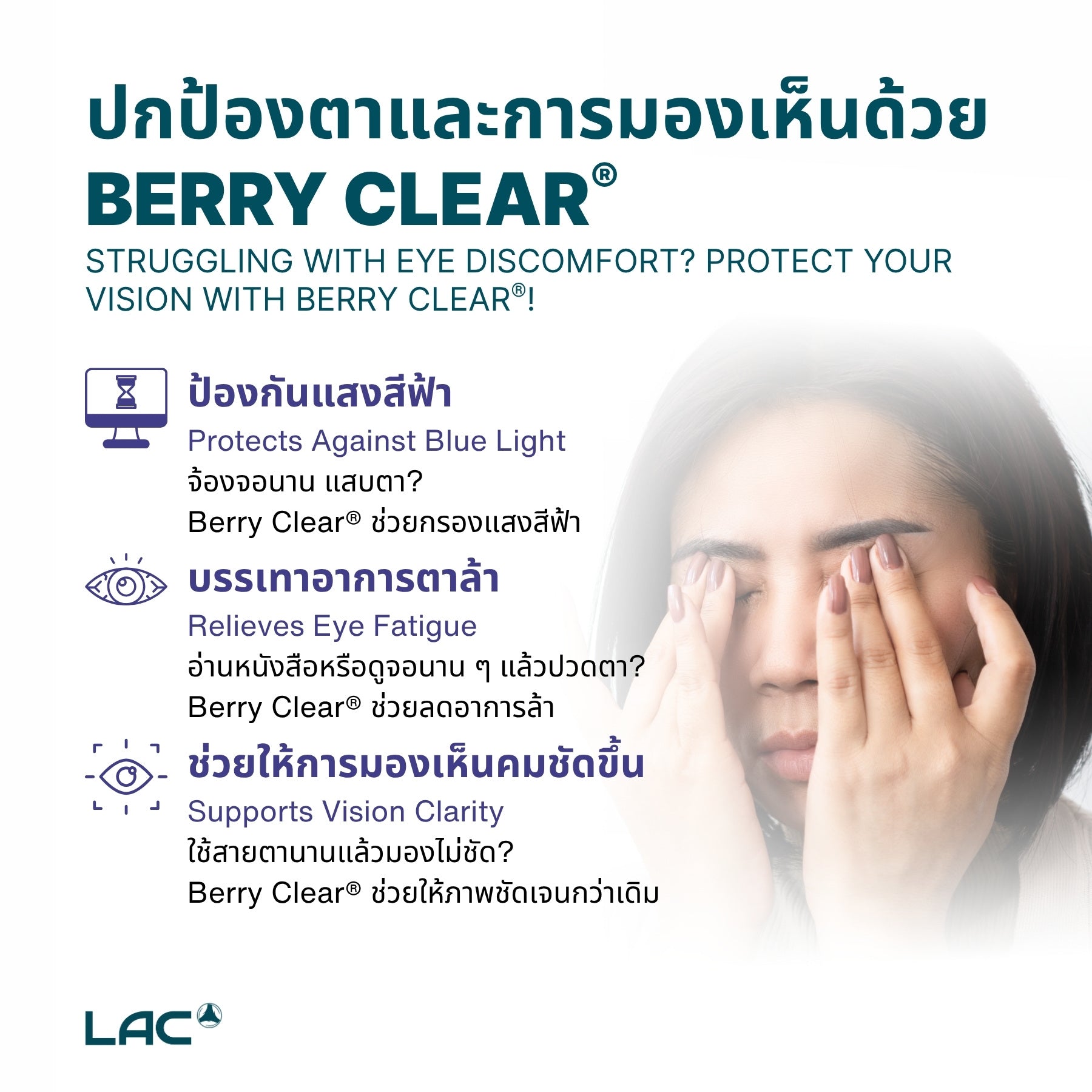 Berry Clear® - การป้องกันดวงตา 360 °