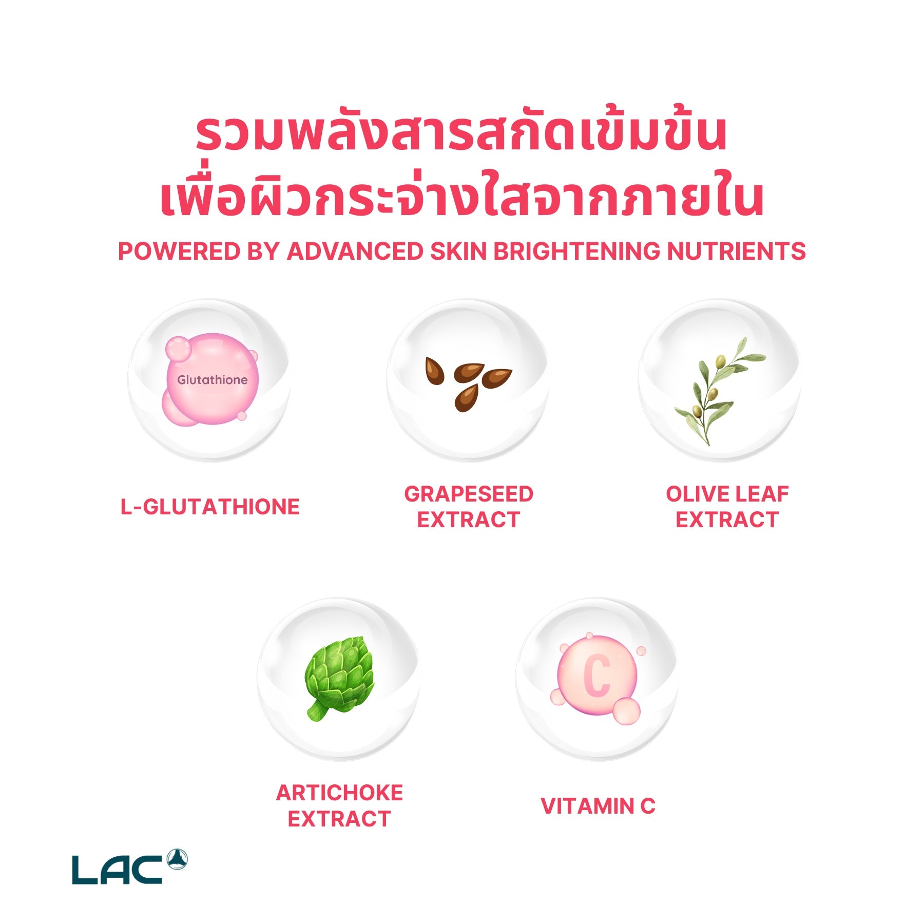 LAC Taut White Capsules - Spot Lightening 60 Capsules