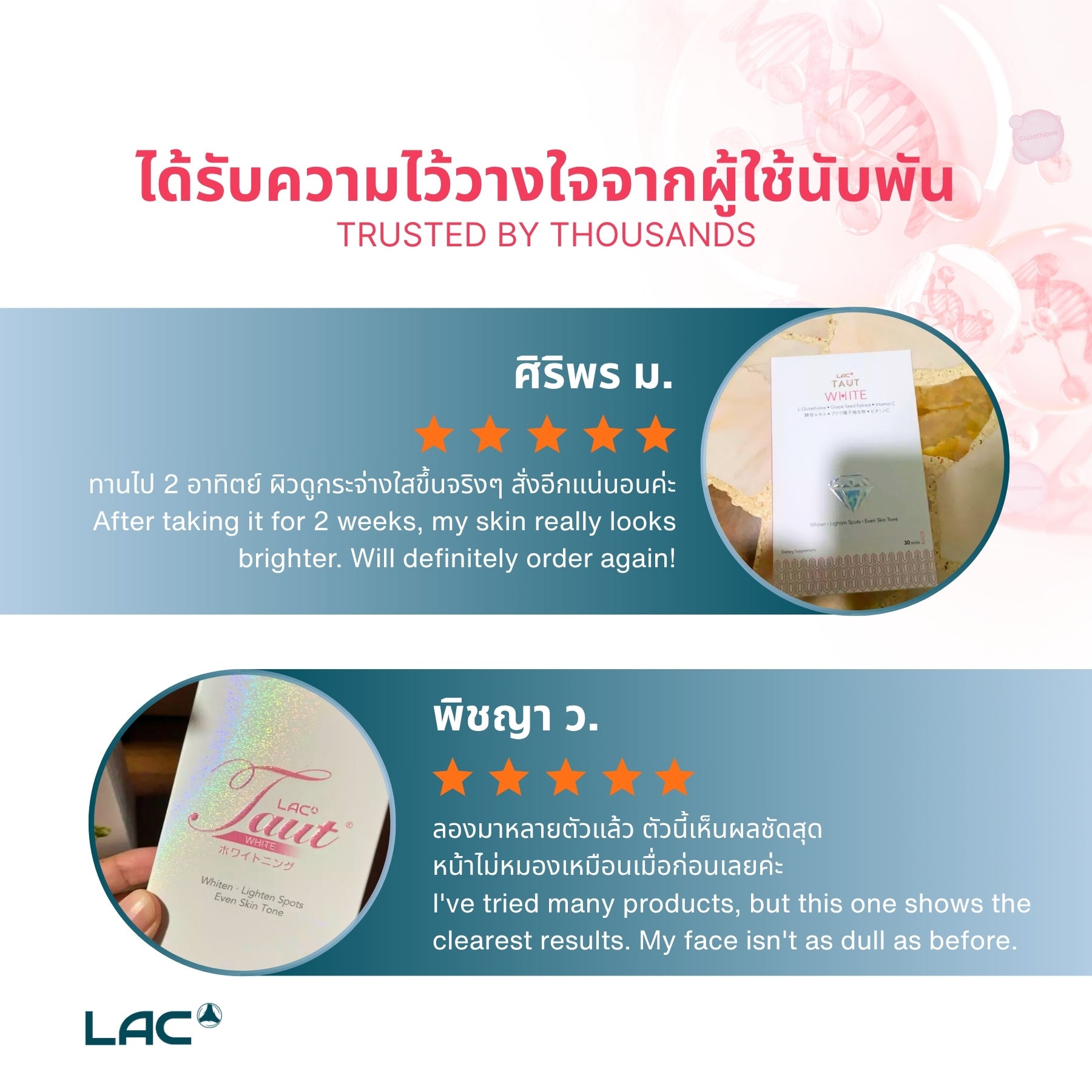 LAC Taut White Capsules - Spot Lightening 60 Capsules