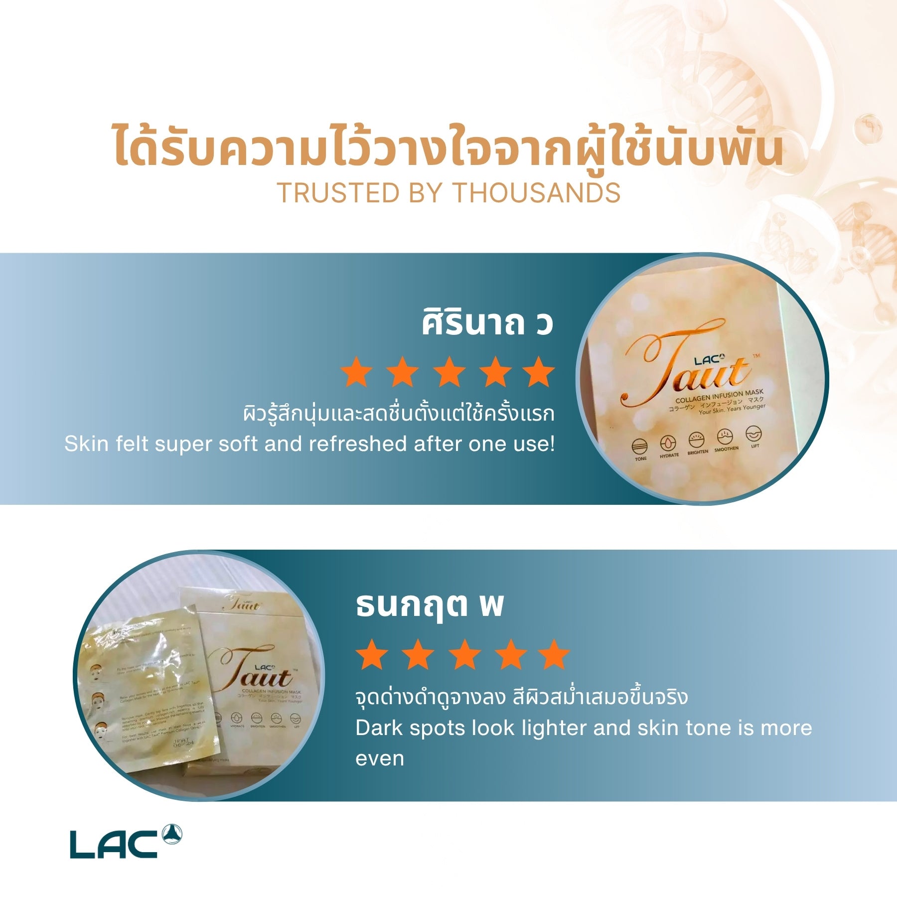 LAC Taut Radiance+ Premium Collagen Mask