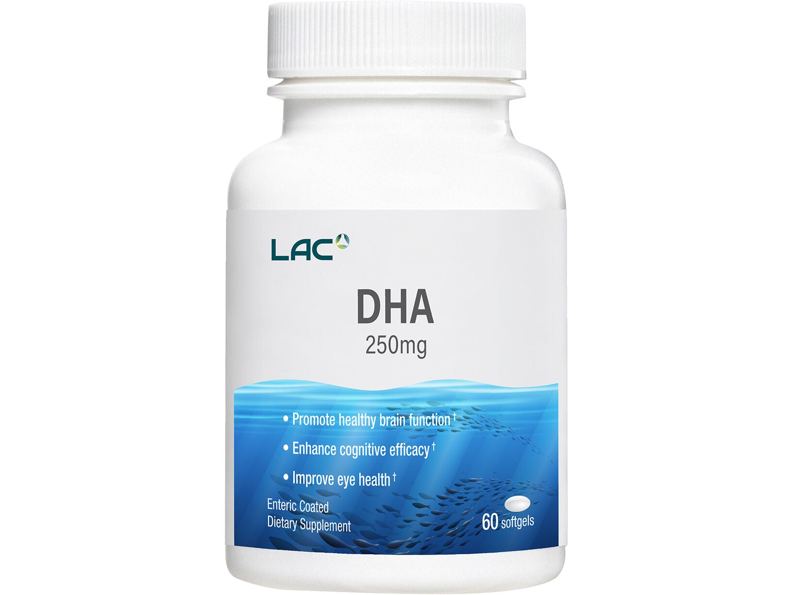 LAC Omegas & Fish Oil DHA 250mg (60 softgels)