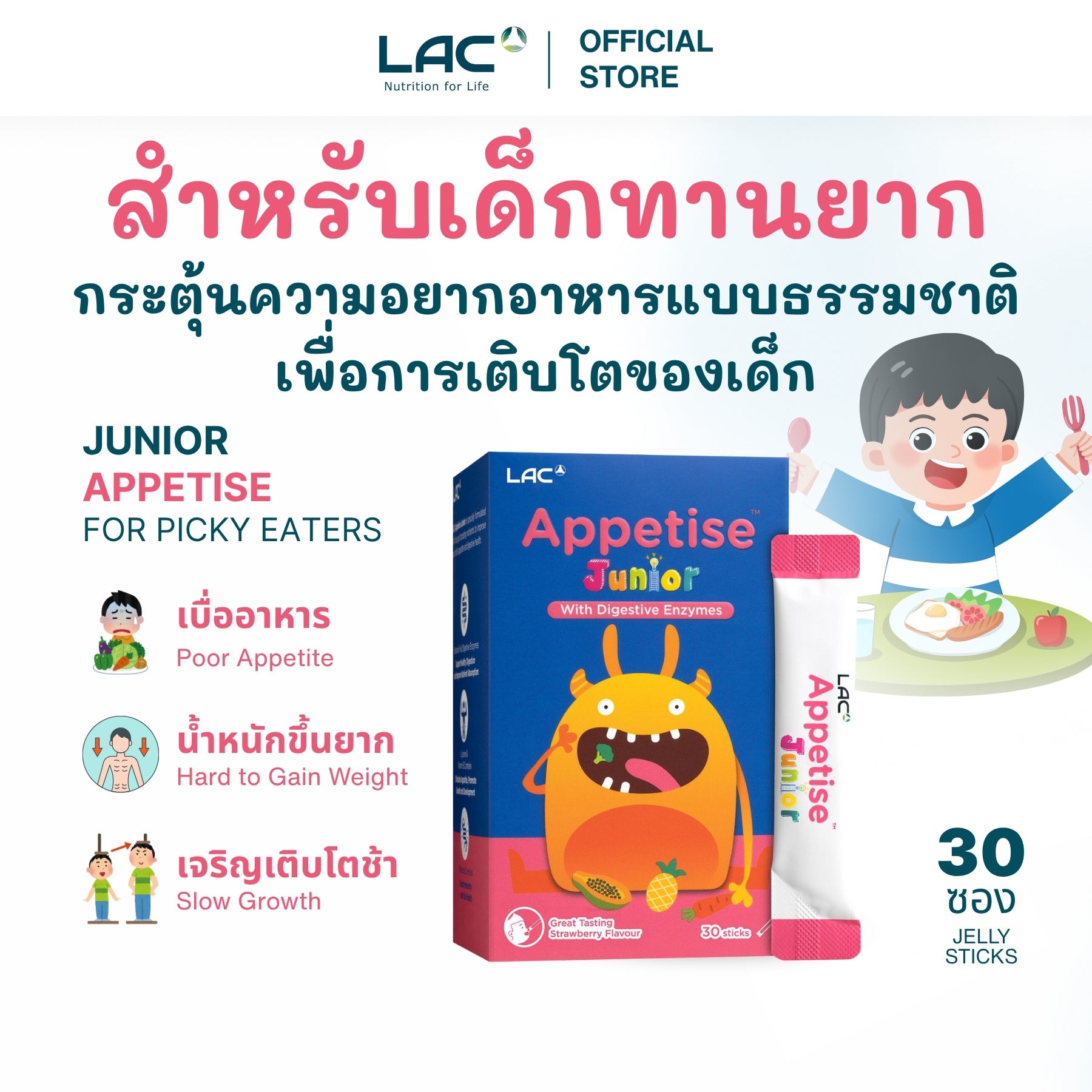 Appetise ™ junior - สำหรับนักกินที่พิถีพิถัน