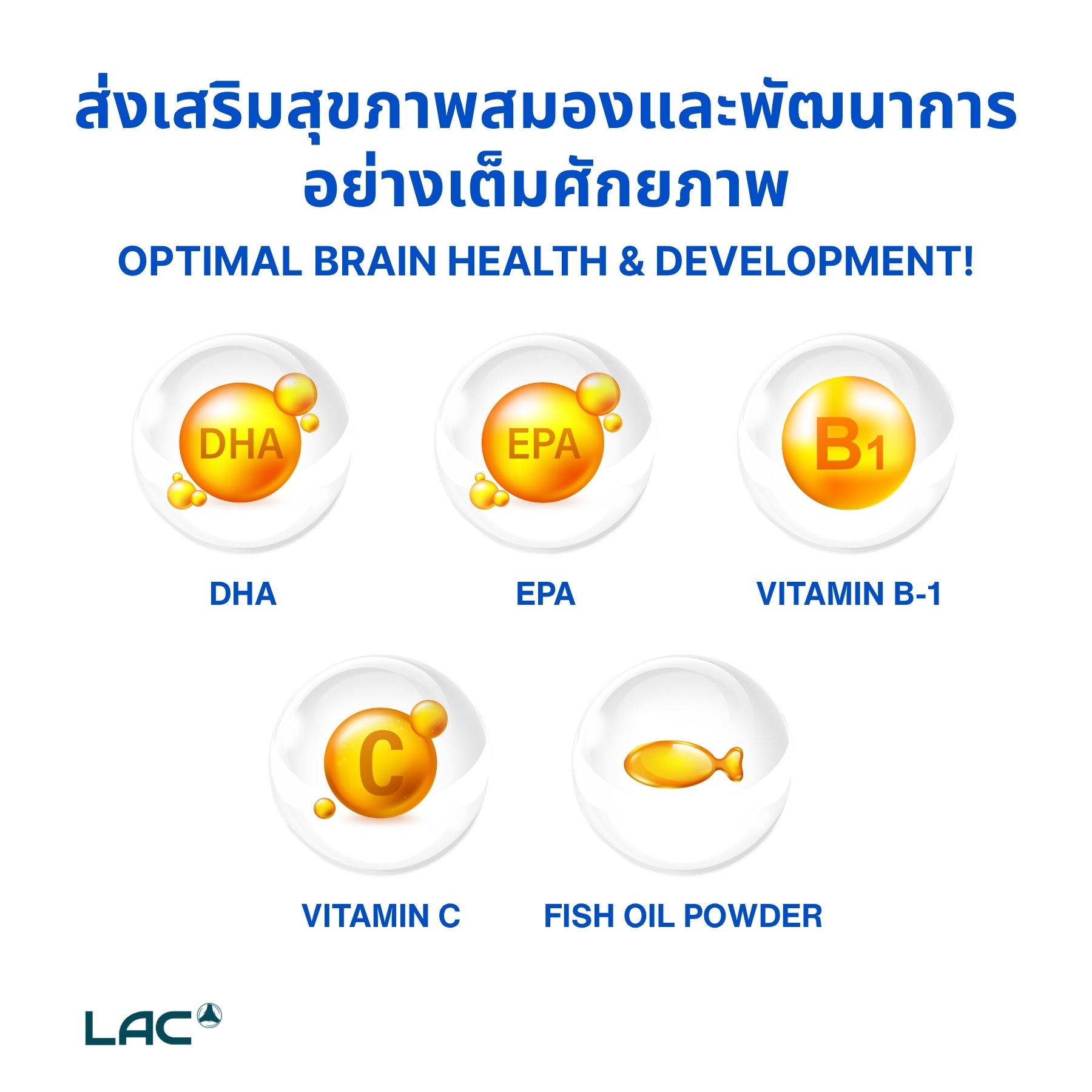 Brainspeed® Junior - อาหารเสริมสมองที่อุดมไปด้วย DHA
