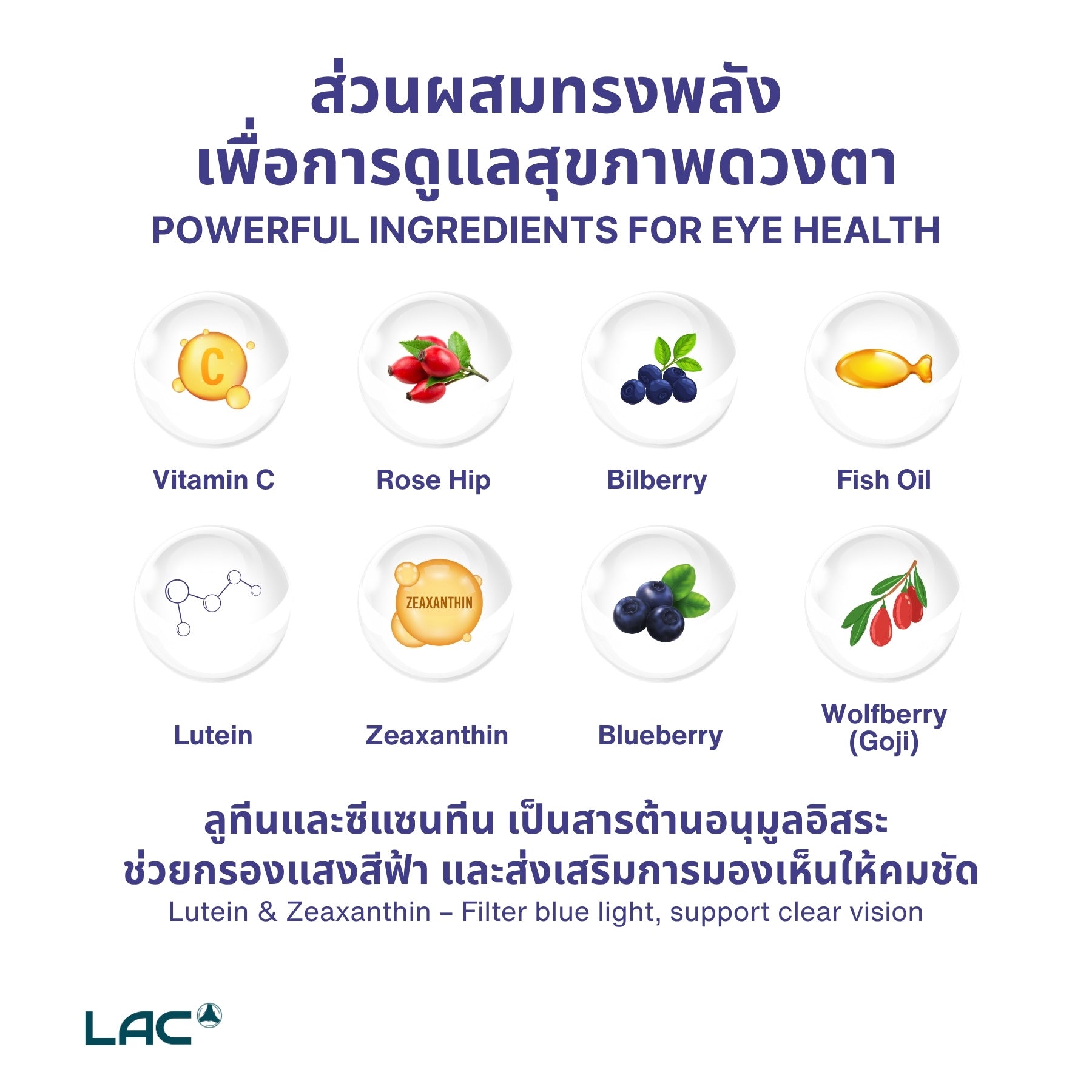 Berry Clear® Junior - การป้องกันดวงตาที่อุดมด้วยสารต้านอนุมูลอิสระ
