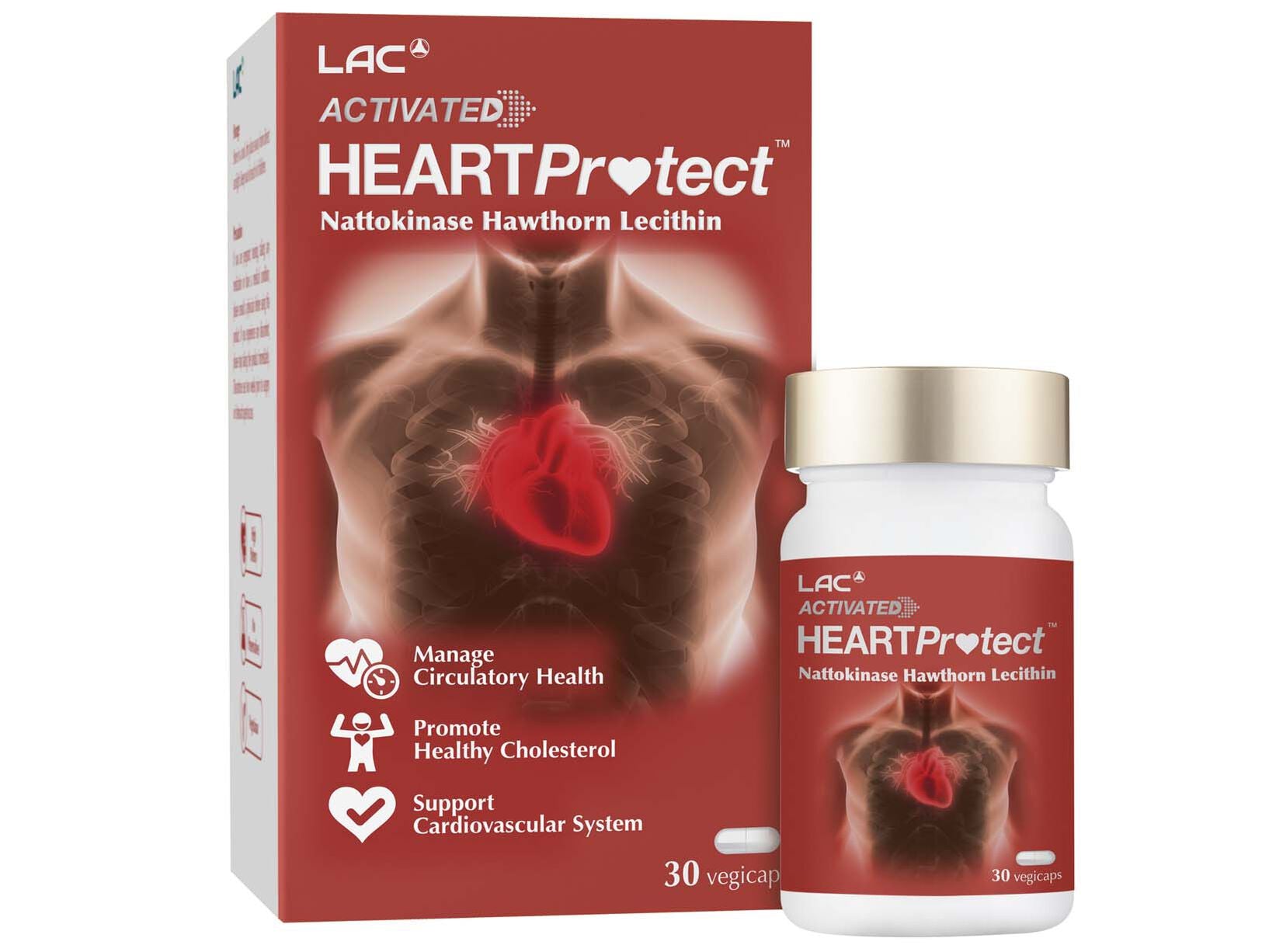 LAC Heart Protect™ - Nattokinanse Hawthorn Lecithin Blend