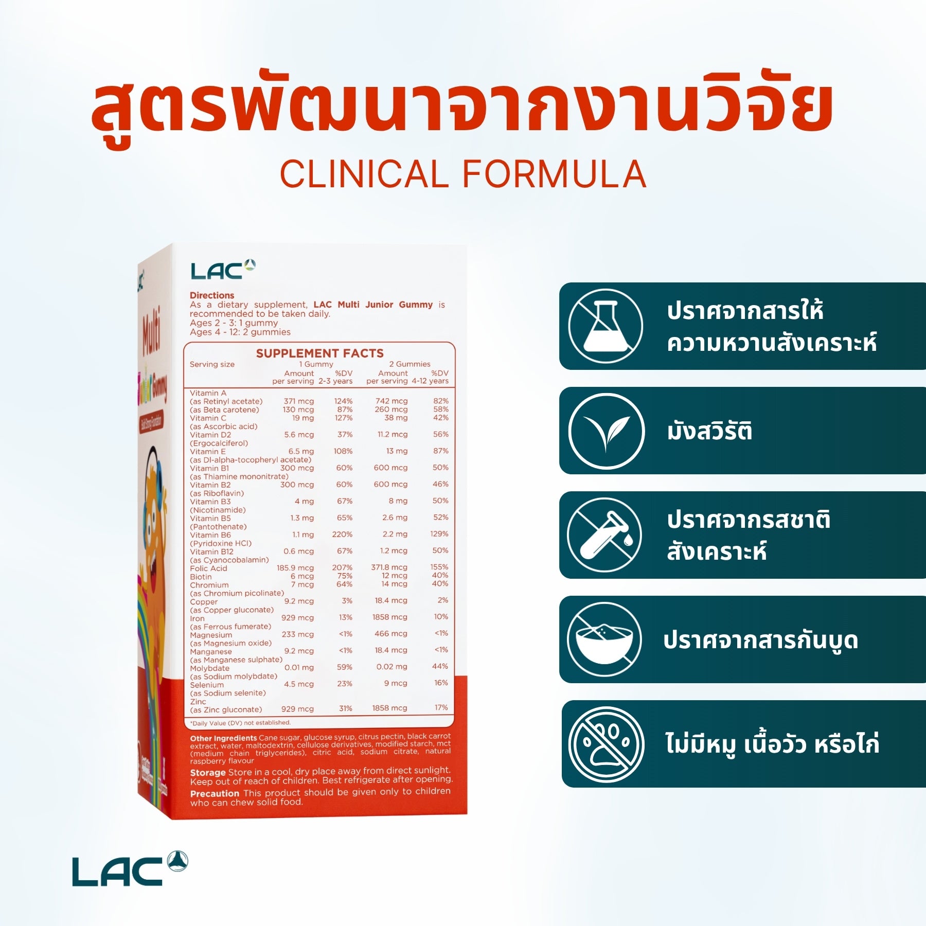 LAC Multi Junior Gummies - Build Strong Foundation