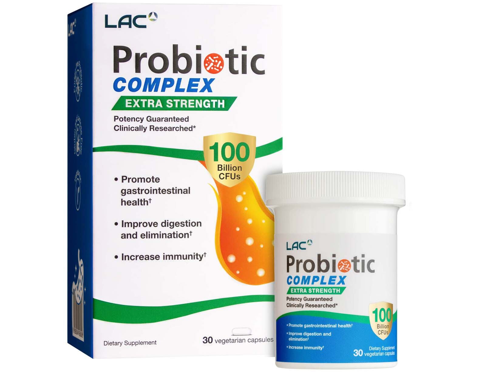 LAC Probiotic Complex 100 Billion CFU - Ultimate Support