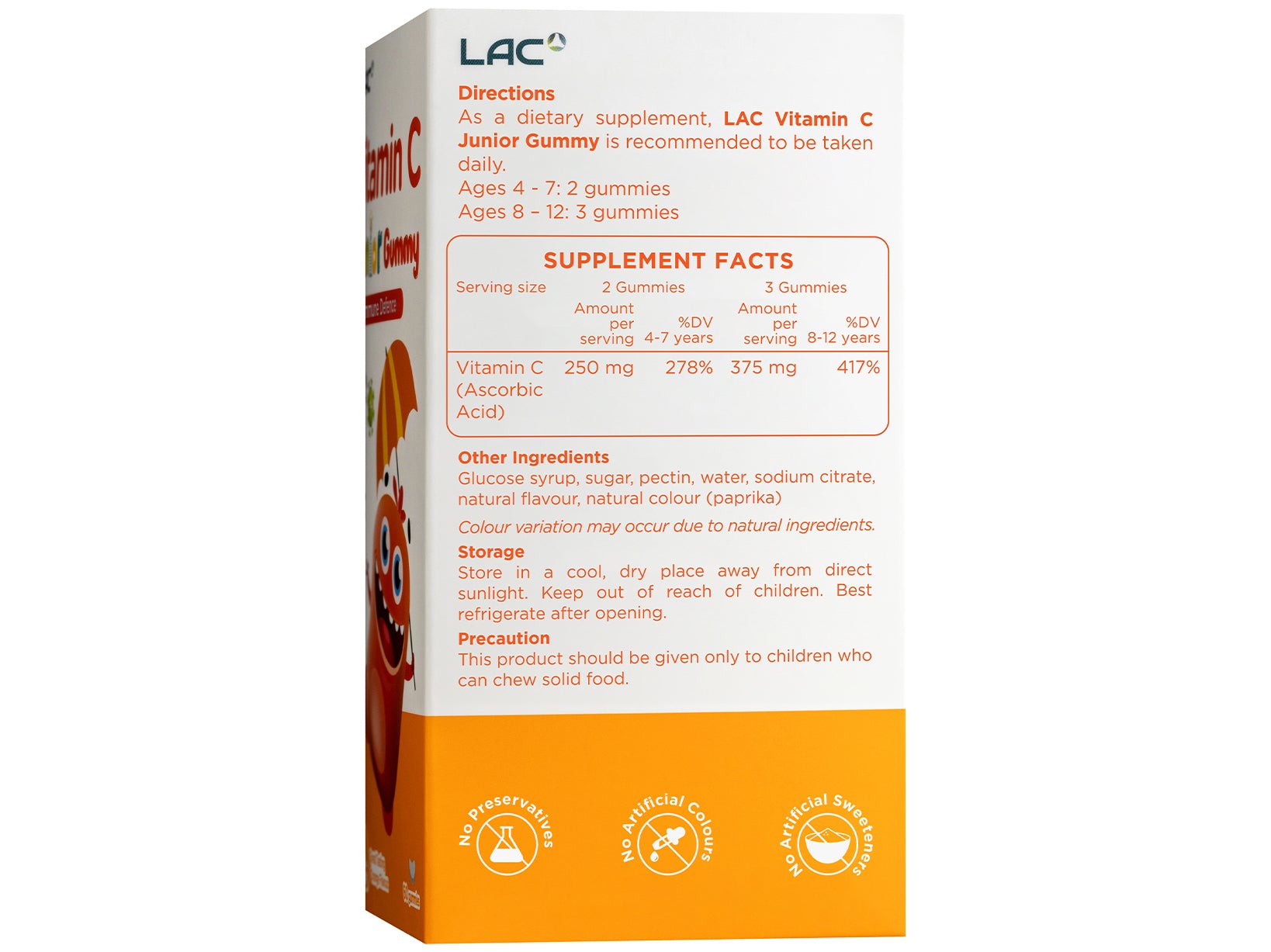 LAC Vitamin C Junior- Immune Defence